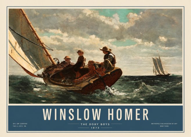 Winslow Homer The Dory Boys No3 - Poster