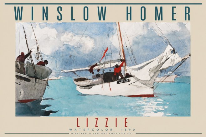 Winslow Homer Lizzie No4 - Poster