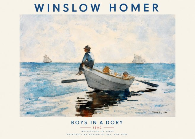 Winslow Homer Boys in a Dory I No3 - Poster