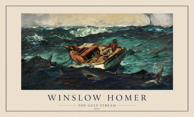 Winslow Homer The Gulf Stream No1 - Poster