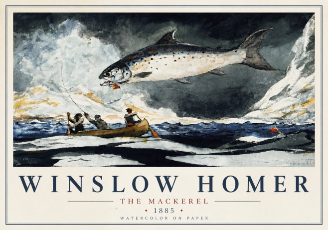 Winslow Homer The Mackerel No6 - Poster