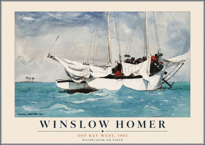 Winslow Homer Off Key West, 1903 No6 - Poster