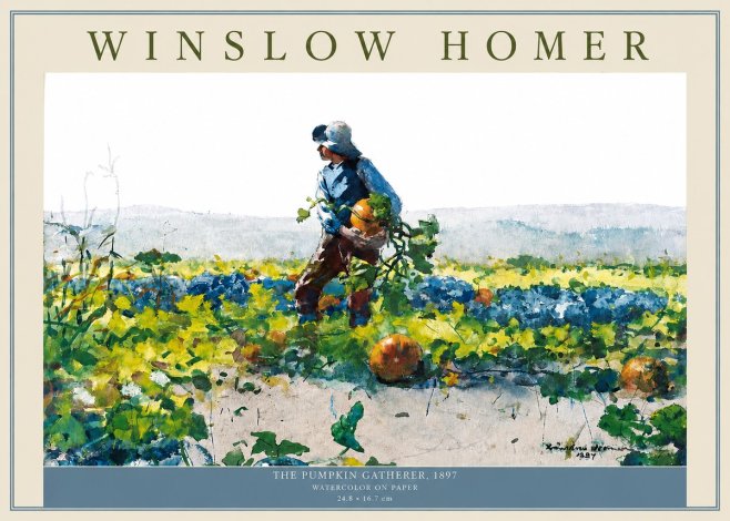 Winslow Homer The Pumpkin Gatherer, 1897 No2 - Poster