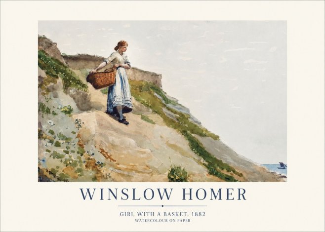 Winslow Homer A Coast Girl No2 - Poster