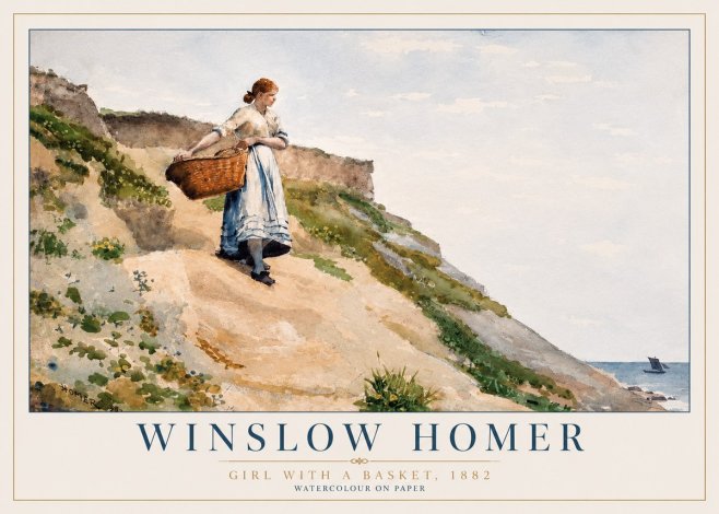 Winslow Homer A Coast Girl No3 - Poster