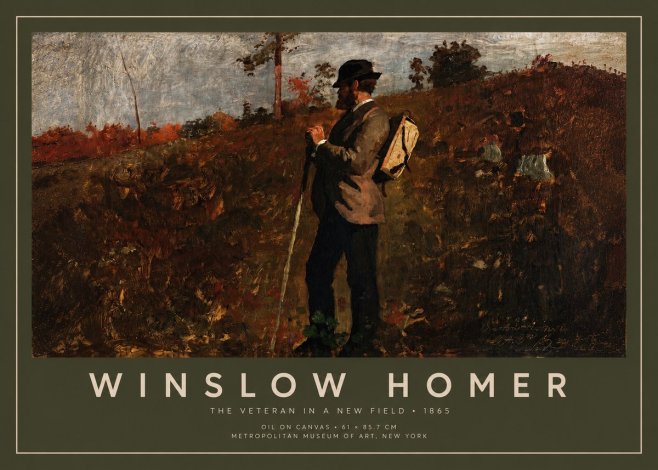 Winslow Homer The Veteran in a New Field No2 - Poster