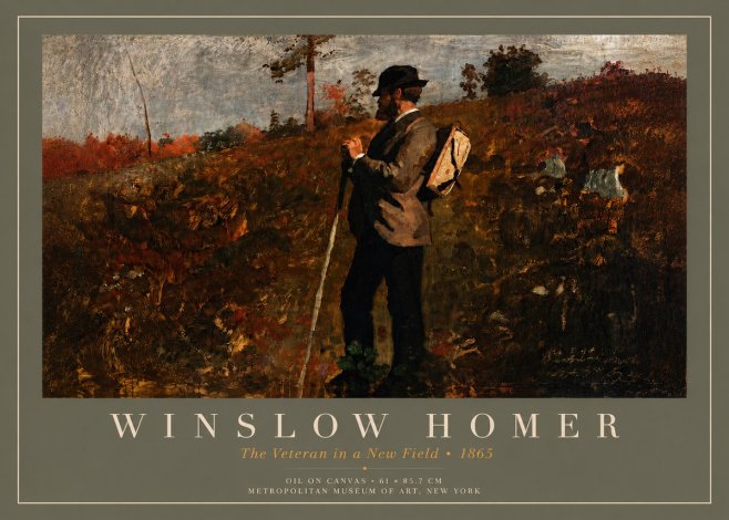 Winslow Homer The Veteran in a New Field No5 - Poster