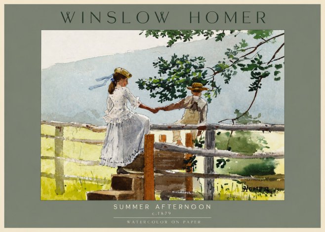 Winslow Homer Summer Afternoon No2 - Poster