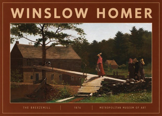 Winslow Homer The Breezemill No4 - Poster