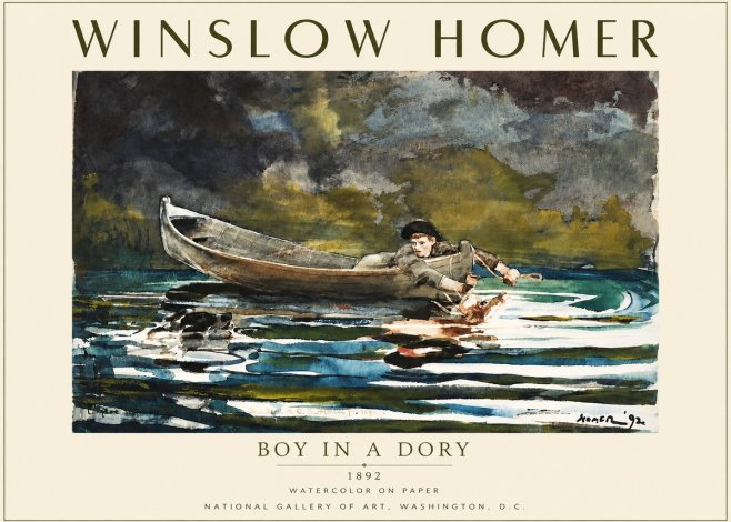 Winslow Homer Boy in a Dory No4 - Poster
