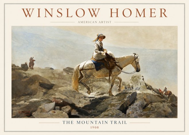 Winslow Homer The Mountain Trail No3 - Poster