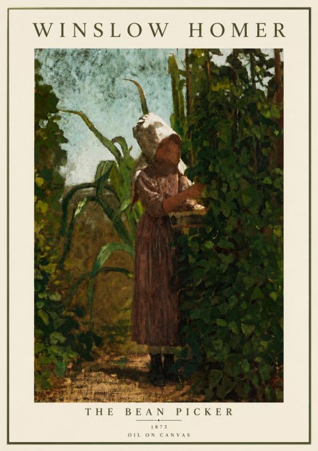 Winslow Homer The Bean Picker No6 - Poster