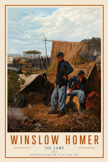 Winslow Homer The Camp No6 - Poster