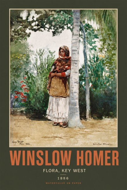 Winslow Homer Flora, Key West No2 - Poster