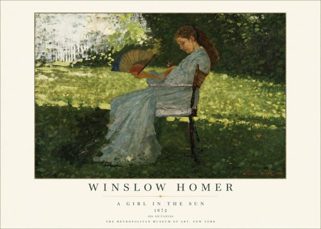 Winslow Homer A Girl in the Sun No3 - Poster