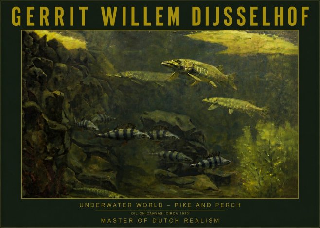 Gerrit Willem Dijsselhof Underwater Life No6 - Poster