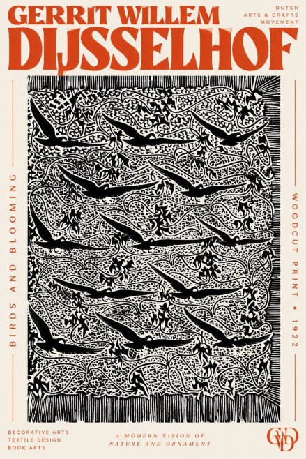 Gerrit Willem Dijsselhof Decorative Design No3 - Poster