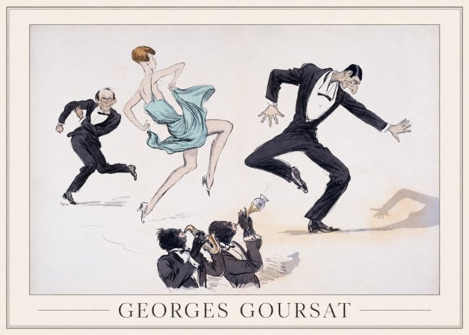 Georges Goursat Jazz Age Revelry No1 - Poster