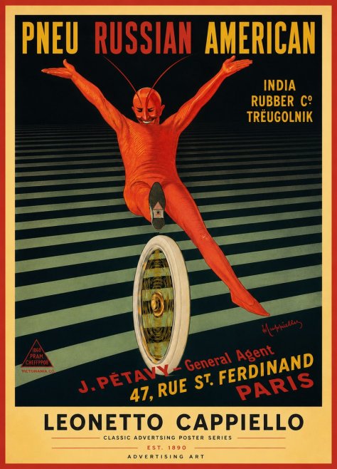 Leonetto Cappiello Pneu Russian American No5 - Poster