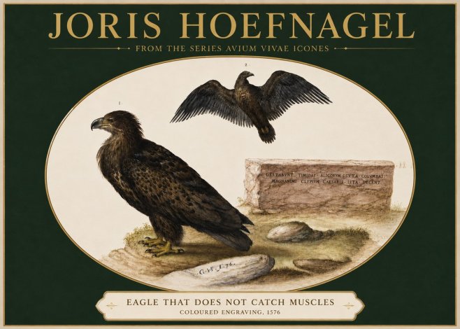 Joris Hoefnagel Eagle That Does Not Catch Muscles No3 - Poster