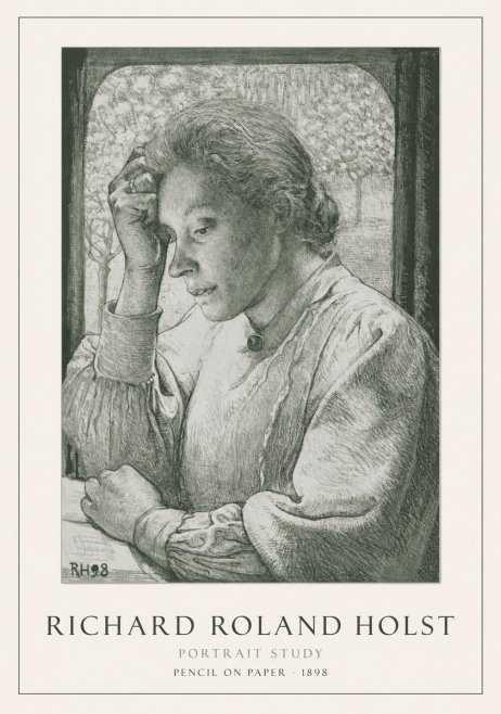 Richard Roland Holst Portrait Study No1 - Poster