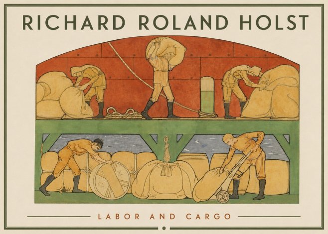 Richard Roland Holst Labor and Cargo No2 - Poster