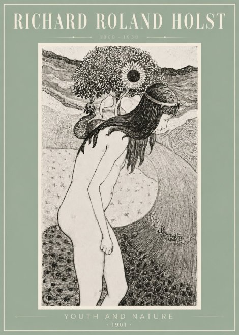 Richard Roland Holst Youth and Nature No3 - Poster