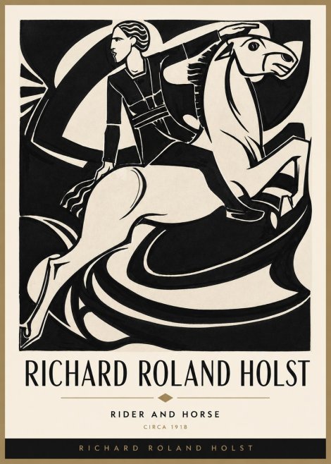 Richard Roland Holst Rider and Horse No3 - Poster
