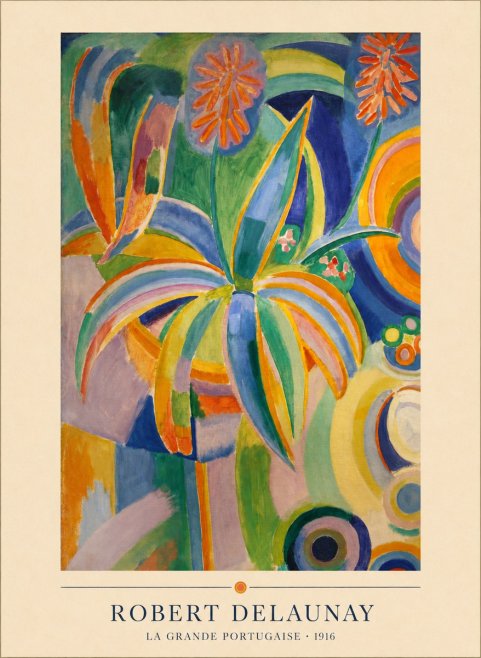 Robert Delaunay La Grande Portugaise I No4 - Poster
