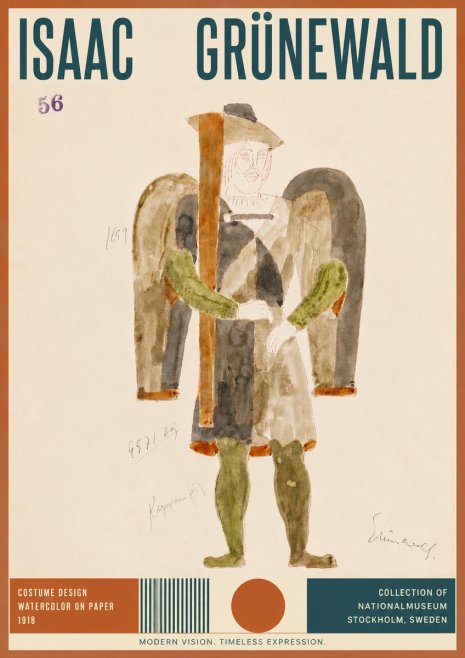 Isaac Grünewald Costume Design IV No5 - Poster