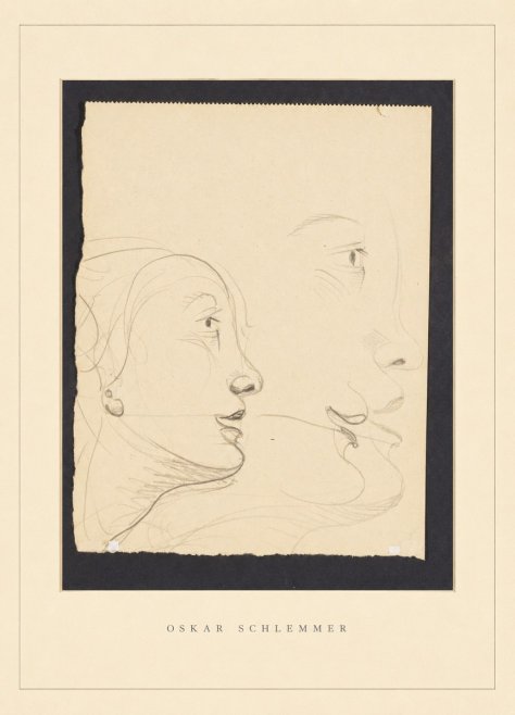 Oskar Schlemmer Profile Studies No4 - Poster