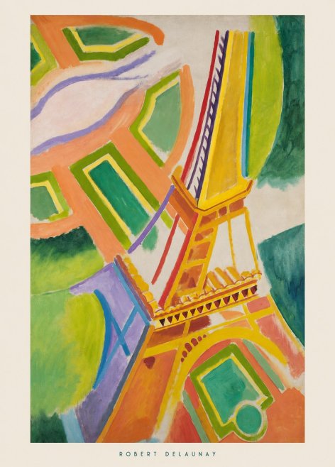 Robert Delaunay Tour Eiffel No6 - Poster