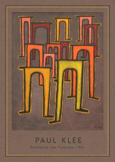 Paul Klee Revolution Des Viadukts No4 - Poster