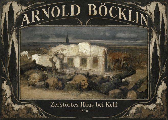 Arnold Böcklin Zerstörtes Haus Bei Kehl No6 - Poster