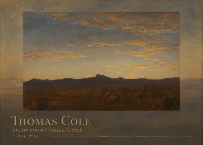 Thomas Cole Study for Catskill Creek I No2 - Poster