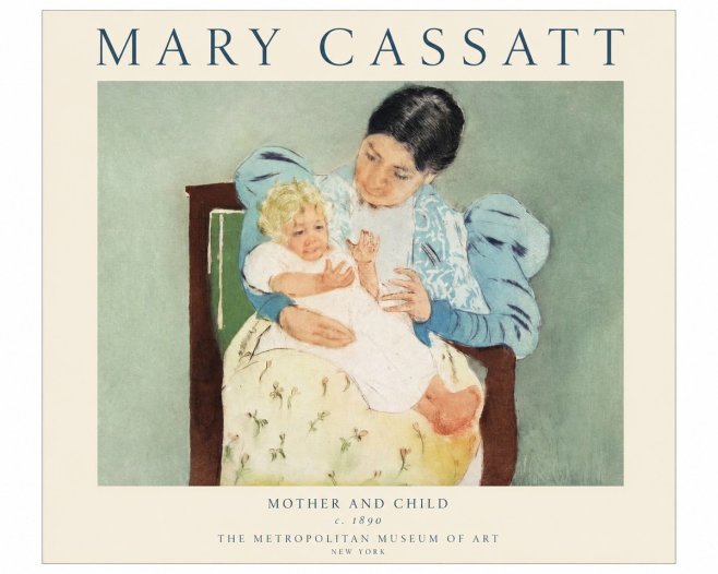 Mary Cassatt Mother and Child III No1 - Poster