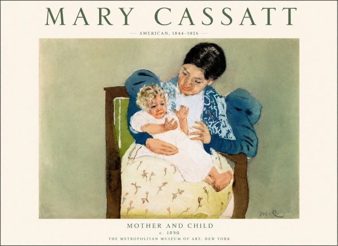 Mary Cassatt Mother and Child VIII No5 - Poster