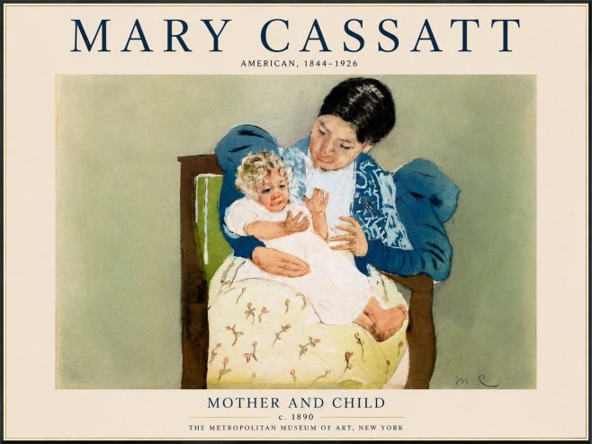 Mary Cassatt Mother and Child VIII No6 - Poster