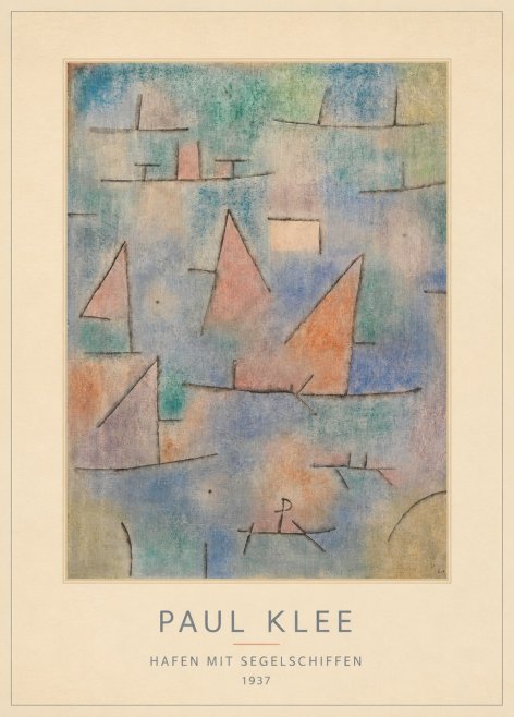 Paul Klee Hafen Mit Segelschiffen No4 - Poster