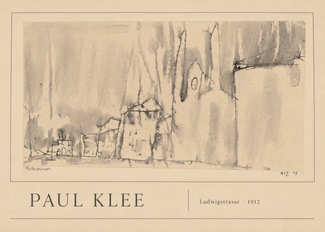 Paul Klee Ludwigstrasse No1 - Poster