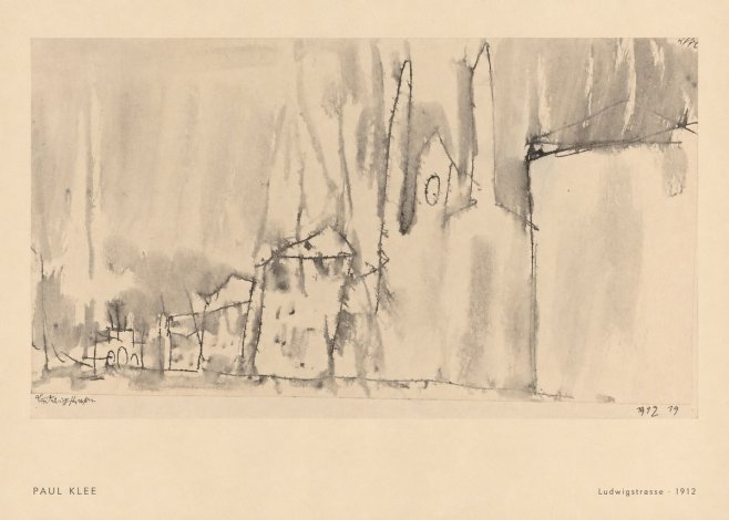 Paul Klee Ludwigstrasse No6 - Poster