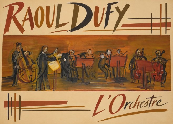 Raoul Dufy L'orchestre No2 - Poster
