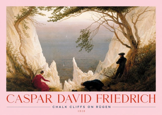 Caspar David Friedrich Chalk Cliffs on Rügen No3 - Poster