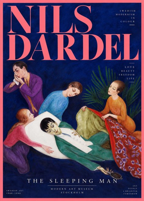 Nils Dardel The Sleeping Man No2 - Poster