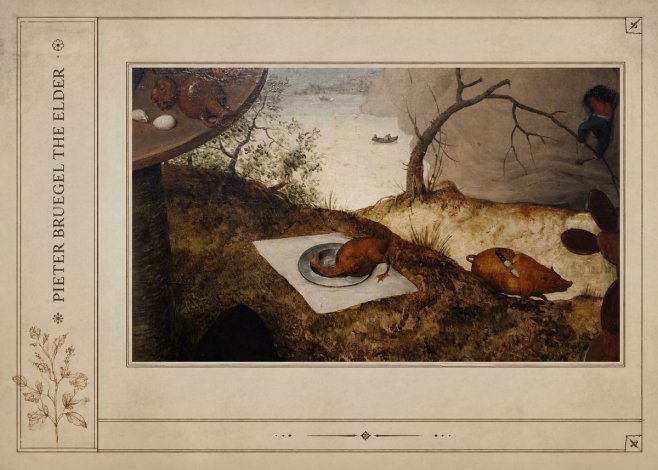 Pieter Bruegel The Pig Is Stabbed No2 - Poster