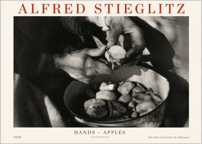 Alfred Stieglitz Hands - Apples No3 - Poster