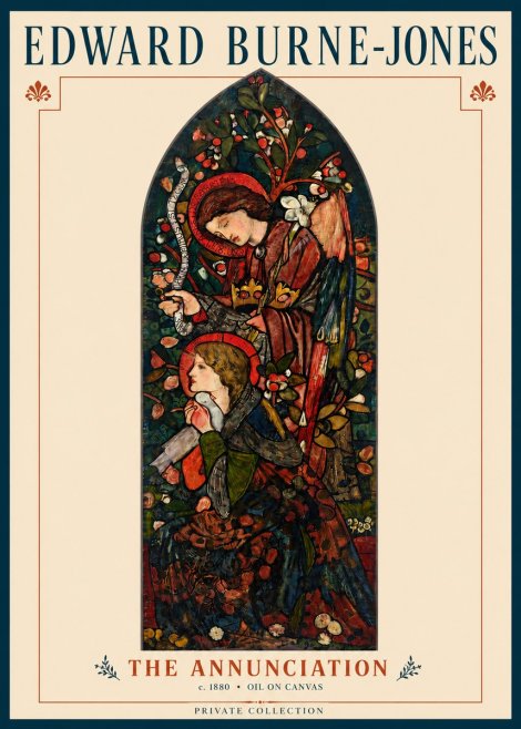 Edward Burne-Jones The Annunciation I No3 - Poster