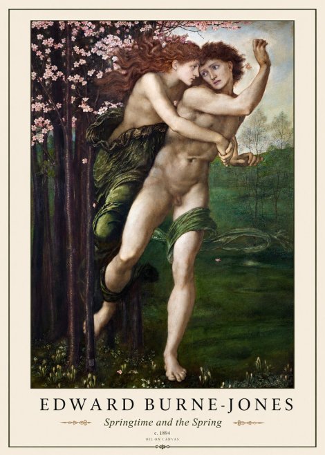 Edward Burne-Jones Springtime and the Spring No1 - Poster