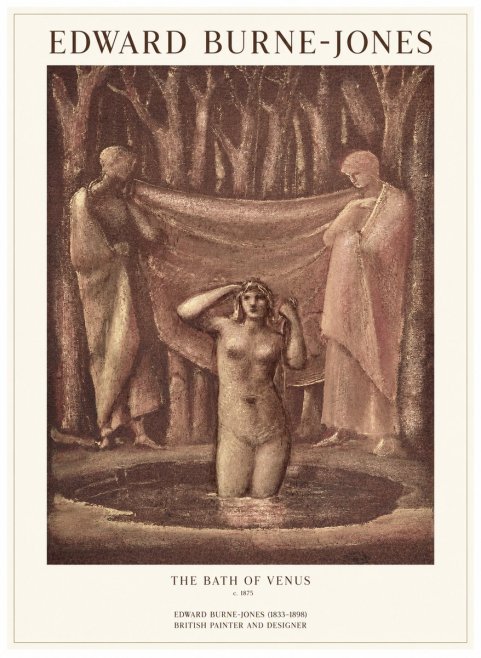Edward Burne-Jones The Bath of Venus No1 - Poster