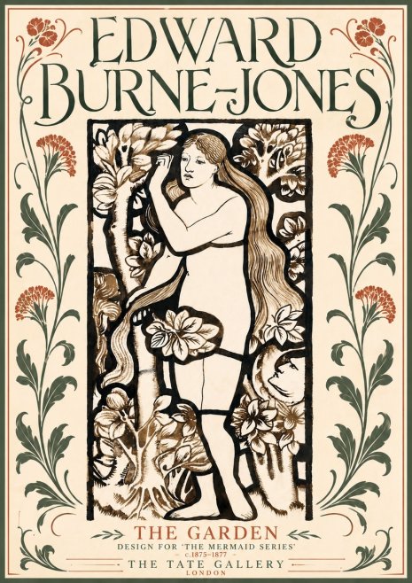Edward Burne-Jones The Garden No5 - Poster